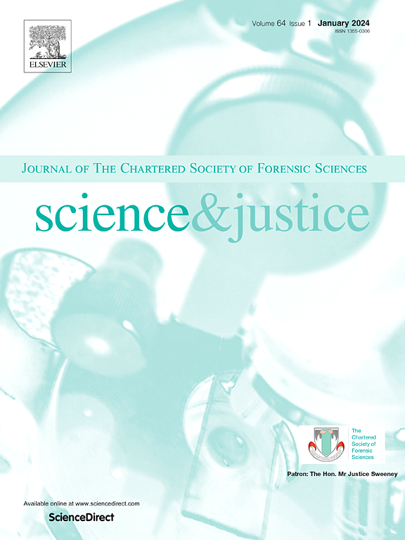 Go to journal home page - Science & Justice